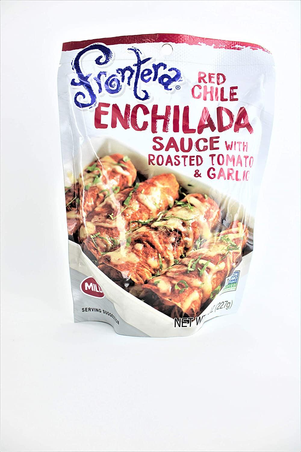 Frontera Enchilada Red Chili Sauce Pouch, 8.0 Ounce (Pack of 2)