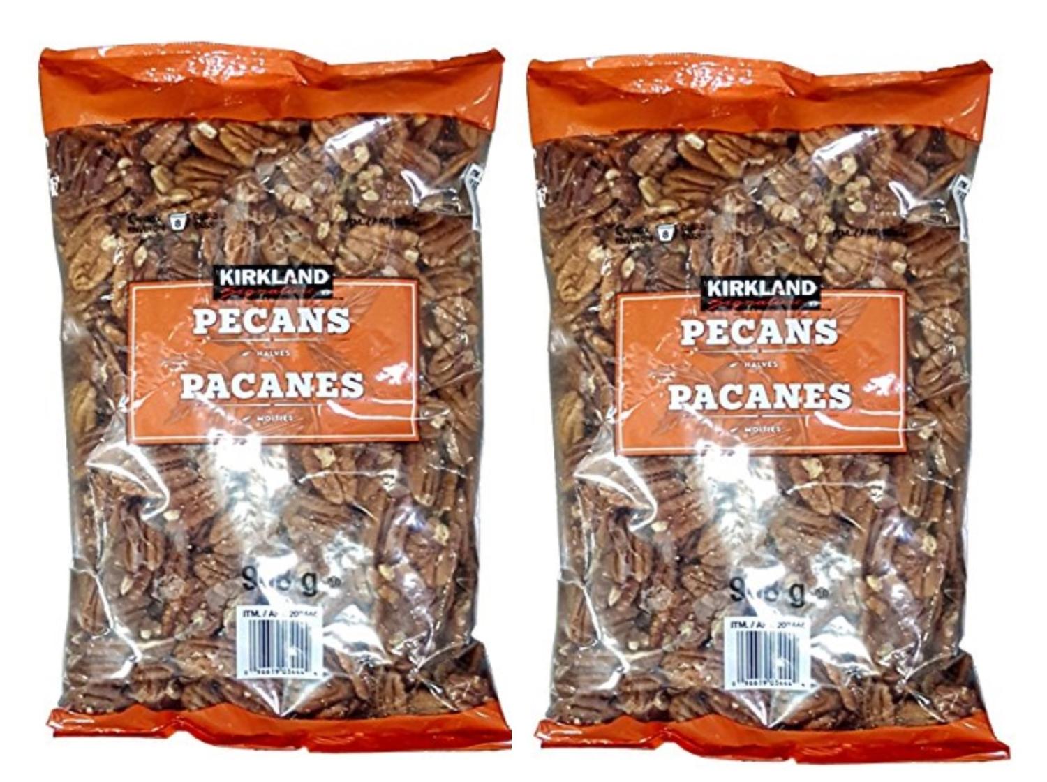 Kirkland Signature Pecan Halves 2 Pound (2 Pack) Premium Quality Nuts