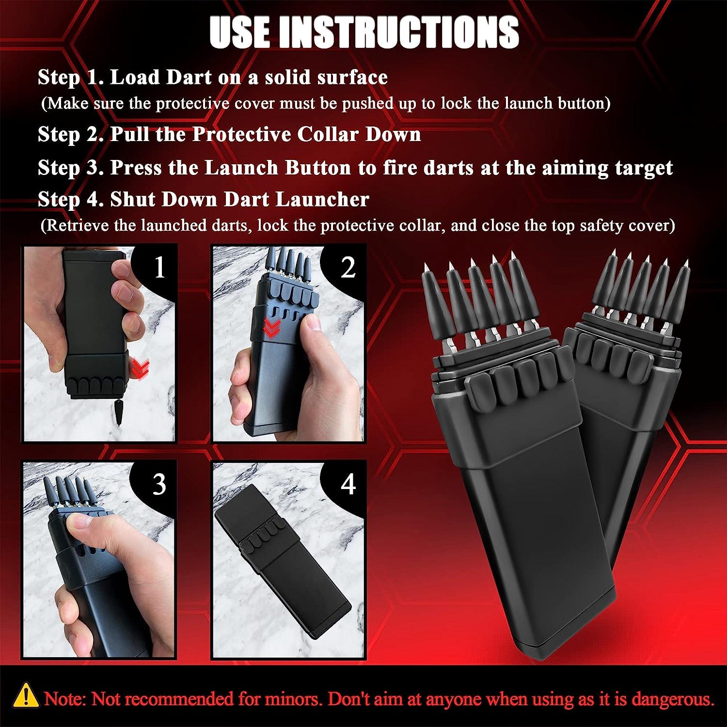 MADSABRE Ballistic Dart Launcher, Metal Darts Accurate Shooting for