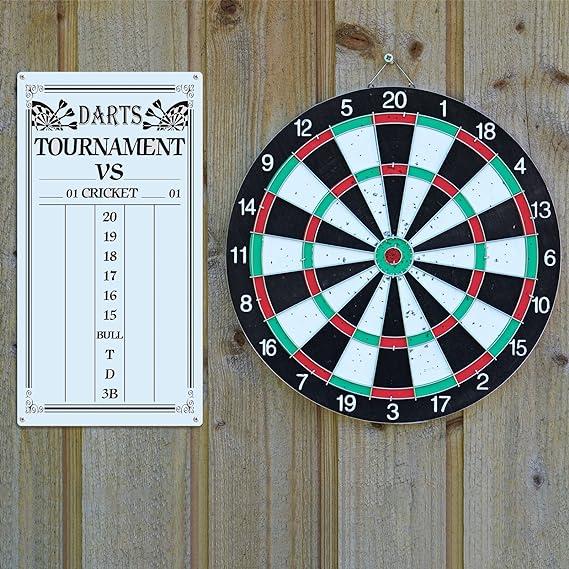 2 Pieces Dart Scoreboard Dry Erase Scoreboard Dart Score Keeper Dart