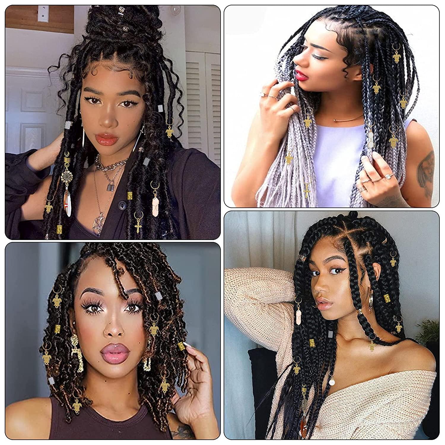 Braids with hair jewelry store