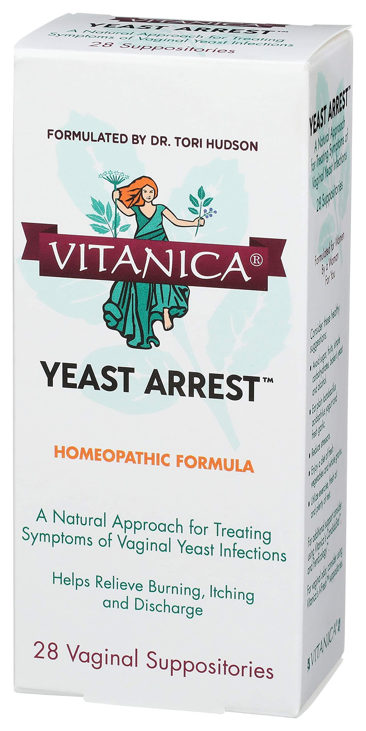 Vitanica Yeast Arrest 28 Vaginal Suppositories