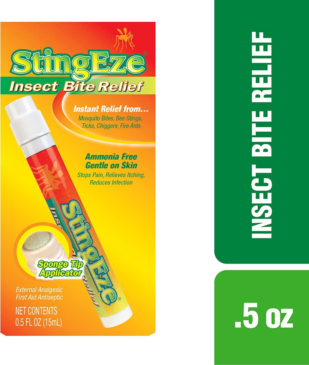 StingEze Original Insect Bite Itch Relief Dauber, 0.5 Ounce, Black (3310)