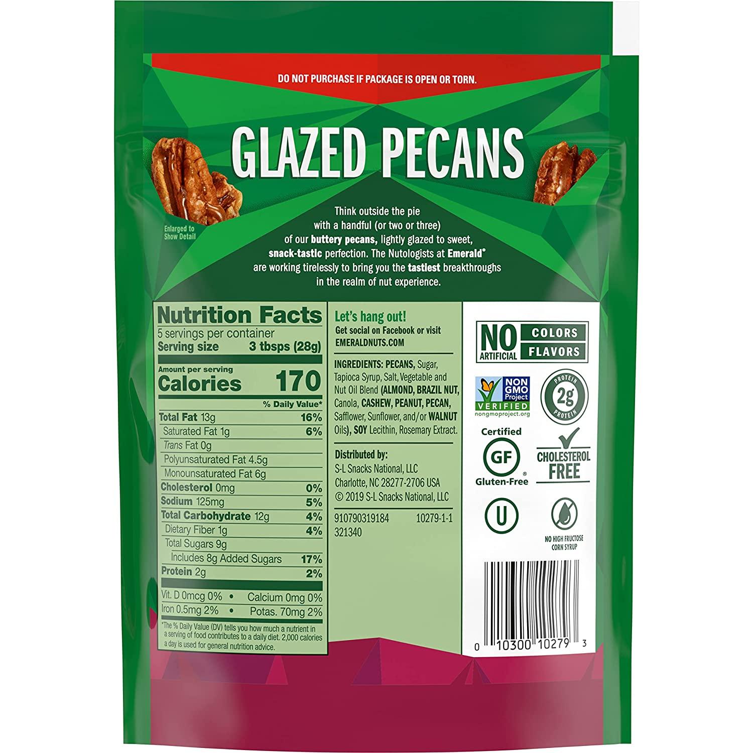 Emerald Nuts Glazed Pecans, 5 Oz