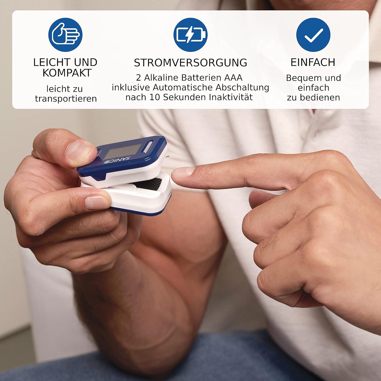 Sanico Pulse Oximeter Digital Heart Rate & SpO2 Monitor European