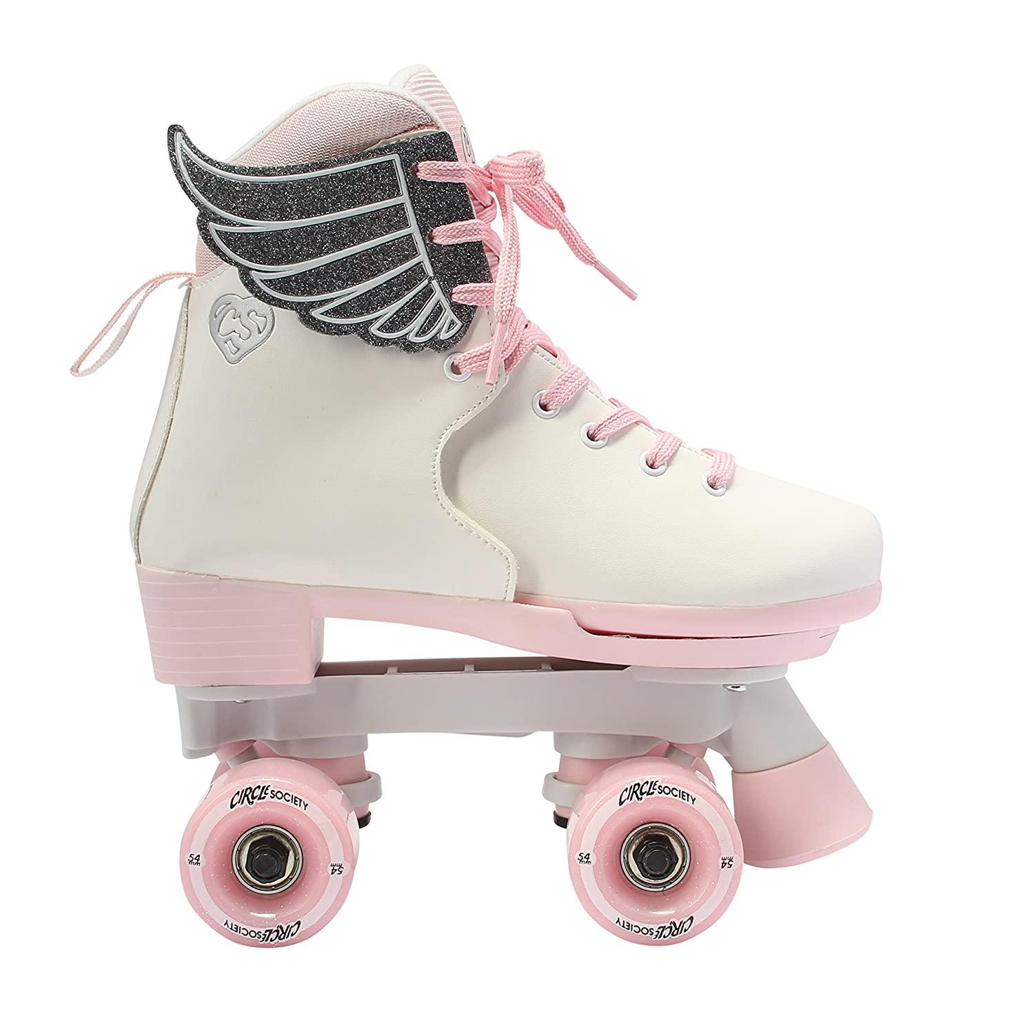 Circle Society Classic Pink Vanilla Roller Skates Adjustable Indoor