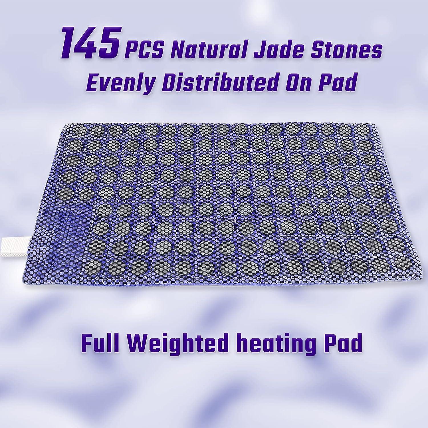 Jade Stone Heating pad Weighted Heating Pad for Back Pain Cramps