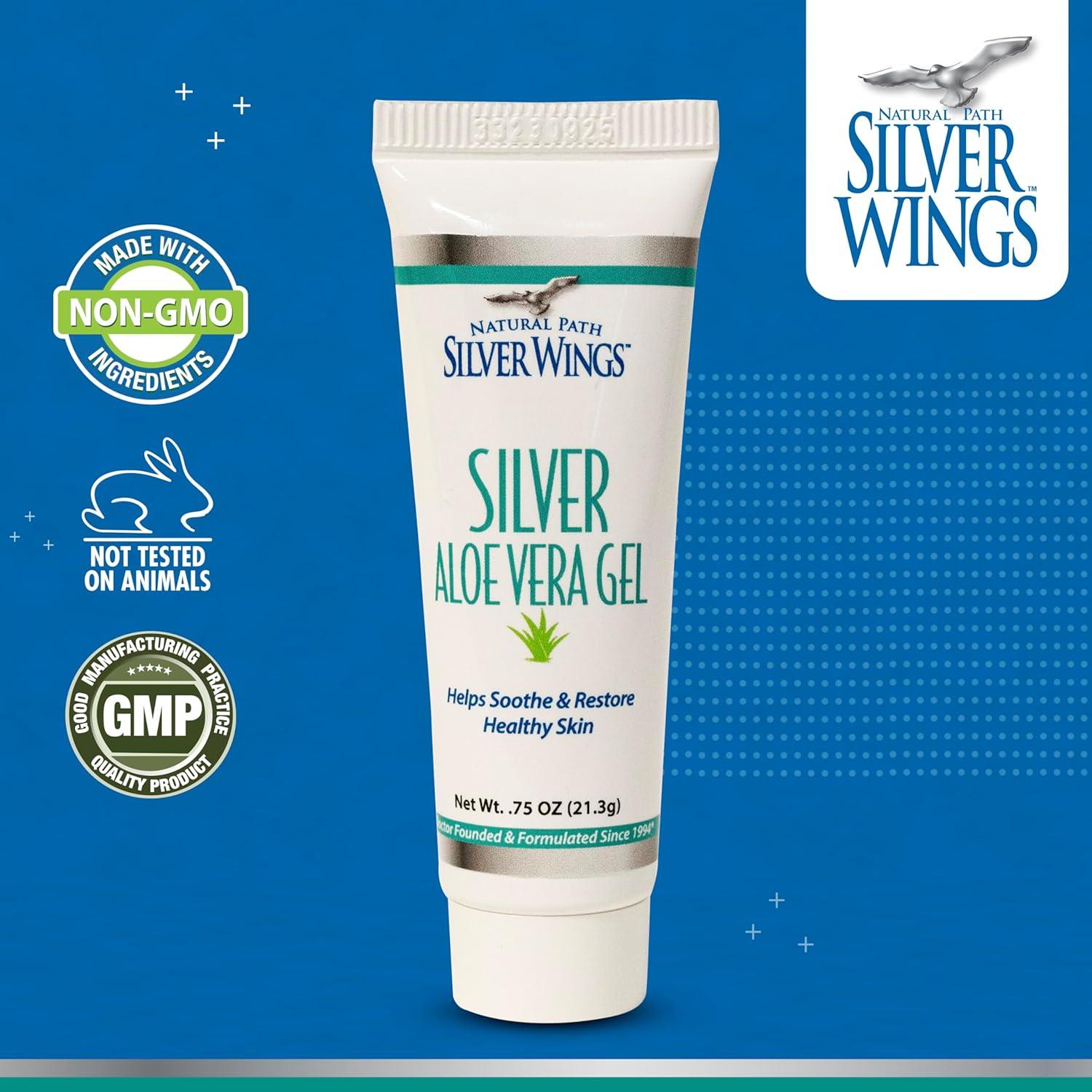 Natural Path Silver Wings 200ppm Silver with Aloe Vera Gel - Soothing Skin  Care for Radiant Skin | 0.75 oz - Shop Now | Buy Now with Express  International Delivery | GoSupps.com