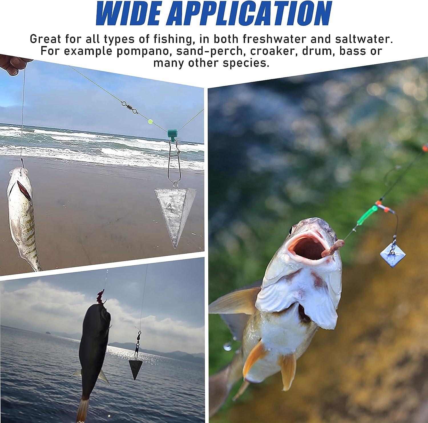 Pyramid Fishing Sinker Weights Tangle-Free Bulk Fishing Weights