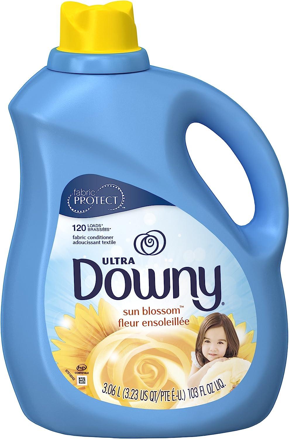 Downy Ultra Sun Blossom Liquid Fabric Softener 120 Loads, 103Ounce