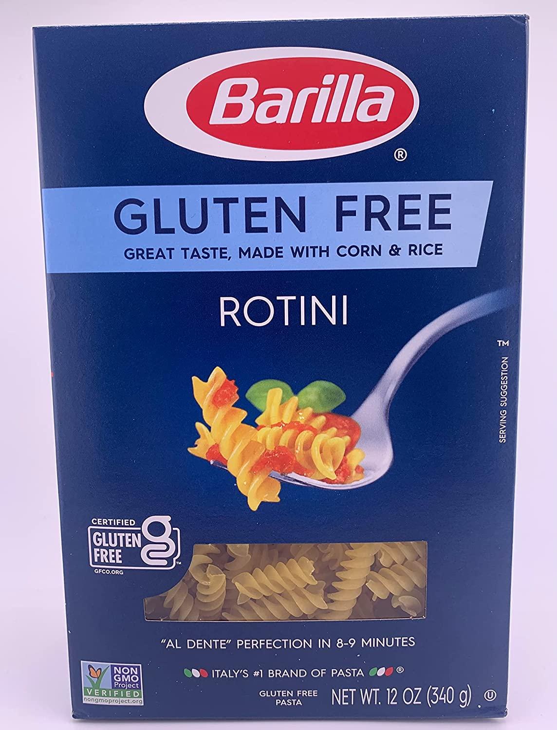 Barilla Gluten Free Pasta Variety Pack- Includes Penne Pasta, Rotini Pasta,  and Elbow Macaroni Pasta Noodles. Barilla Pasta Bulk Set by Inspired Candy  (3 x 12oz