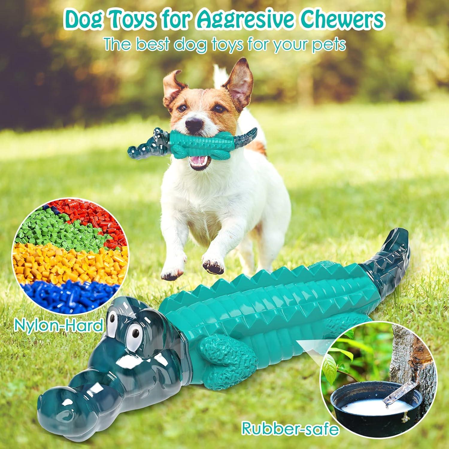 Wowbala Indestructible Dog Toys for Aggressive Chewers | Robust Natural  Rubber Toys for Large & Medium Dogs - Durable Blue Kielzeuge | Buy Now with  Express International Delivery | GoSupps.com