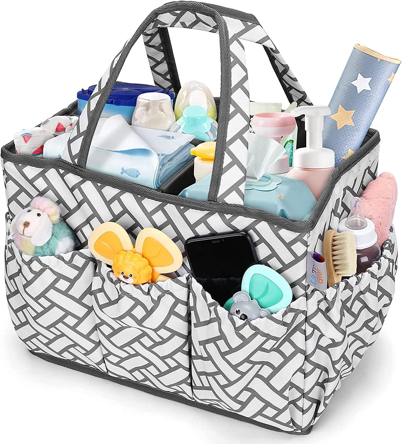 XL Baby Diaper Caddy Organizer - Heavy Duty Portable Diaper Storage  Organizer - Baby Organizer for Nursery, Changing
