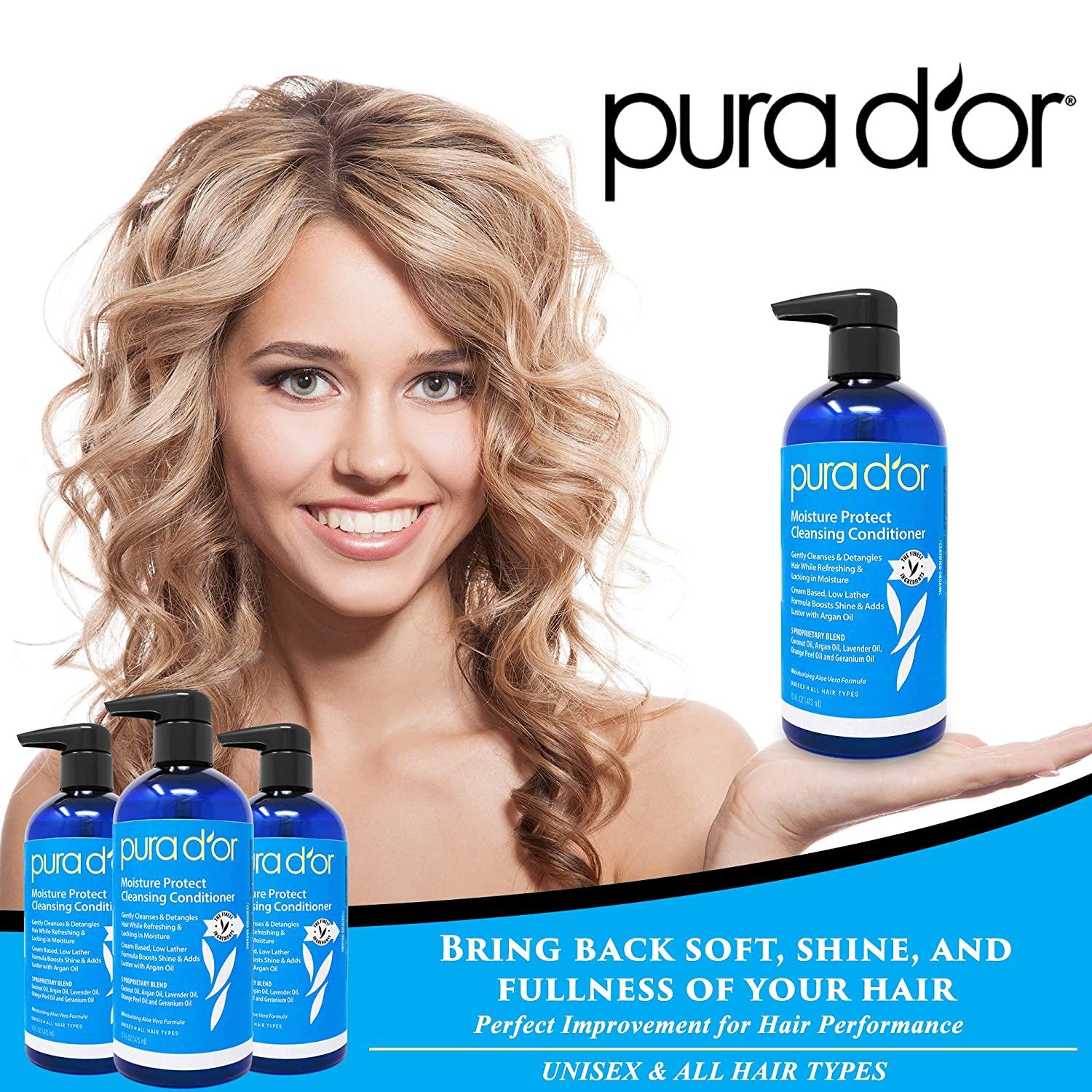 Pura D'Or Hair Loss Prevention Shampoo & Conditioner and Argan Oil