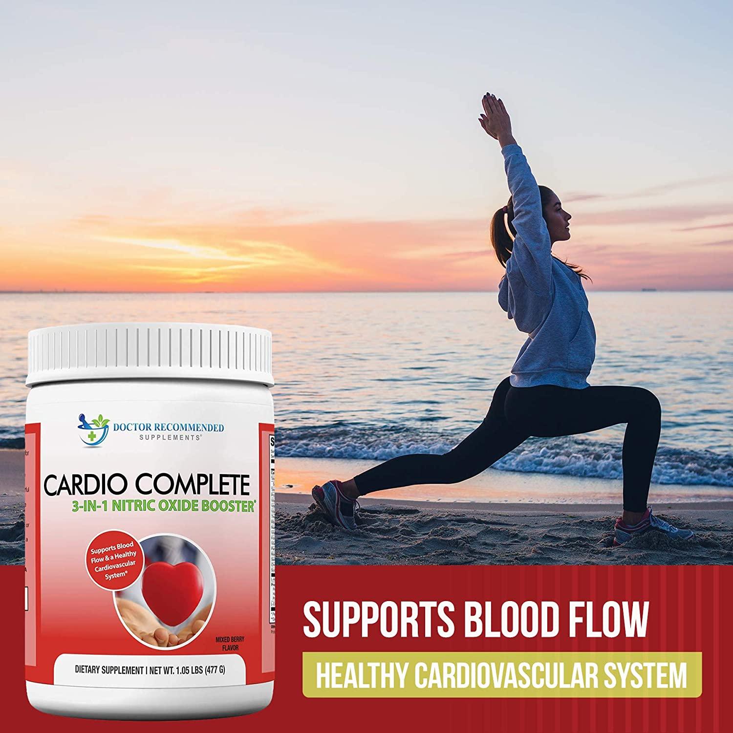 Cardio Complete Heart Health Support Powder Supplement 3in1 Nitric