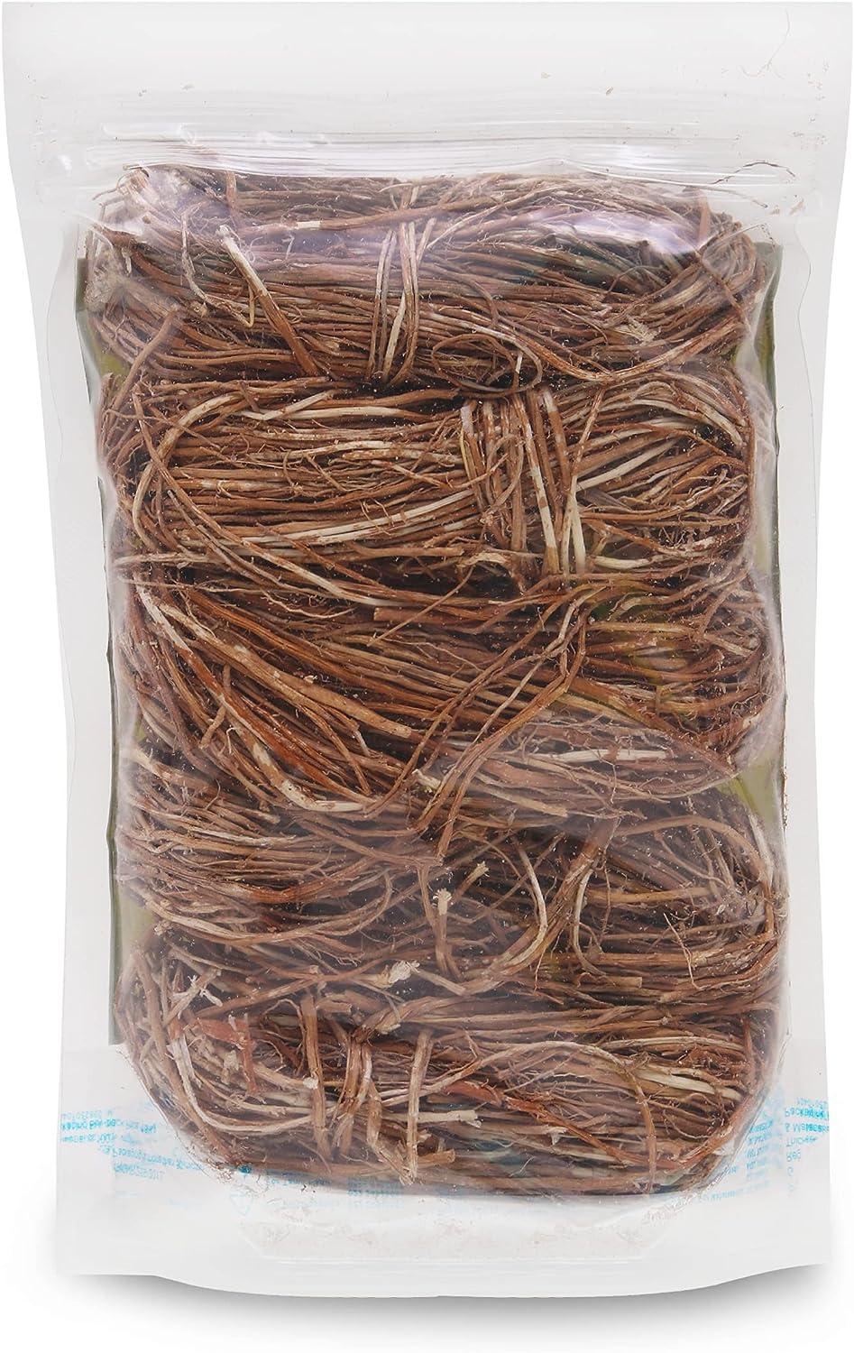 FOODHERBS Dried Vetiver Roots 50 GMS Khus Khus Vetiveria