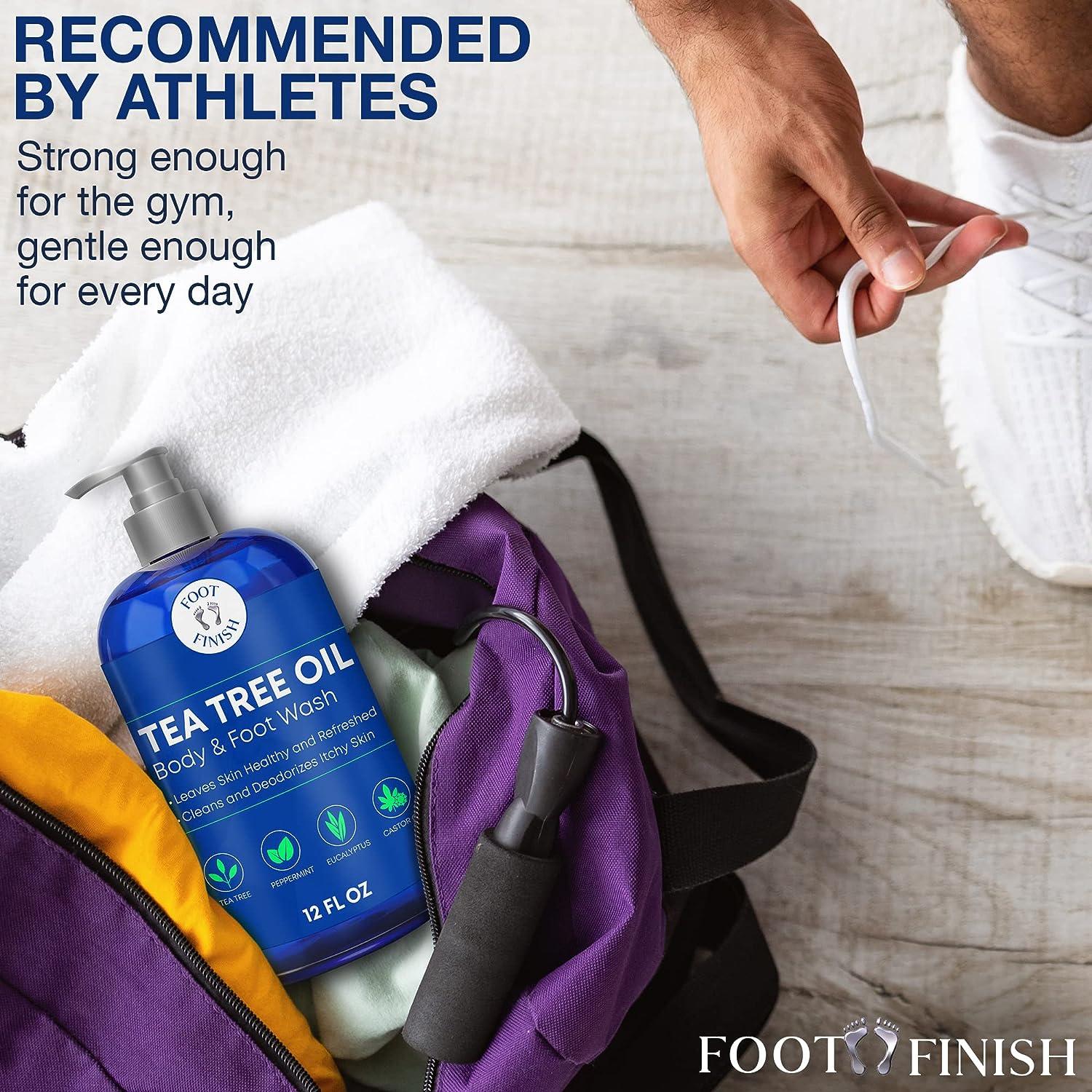 LOVE LORI Tea Tree Body Wash (12oz) Antibacterial Body Wash for Jock