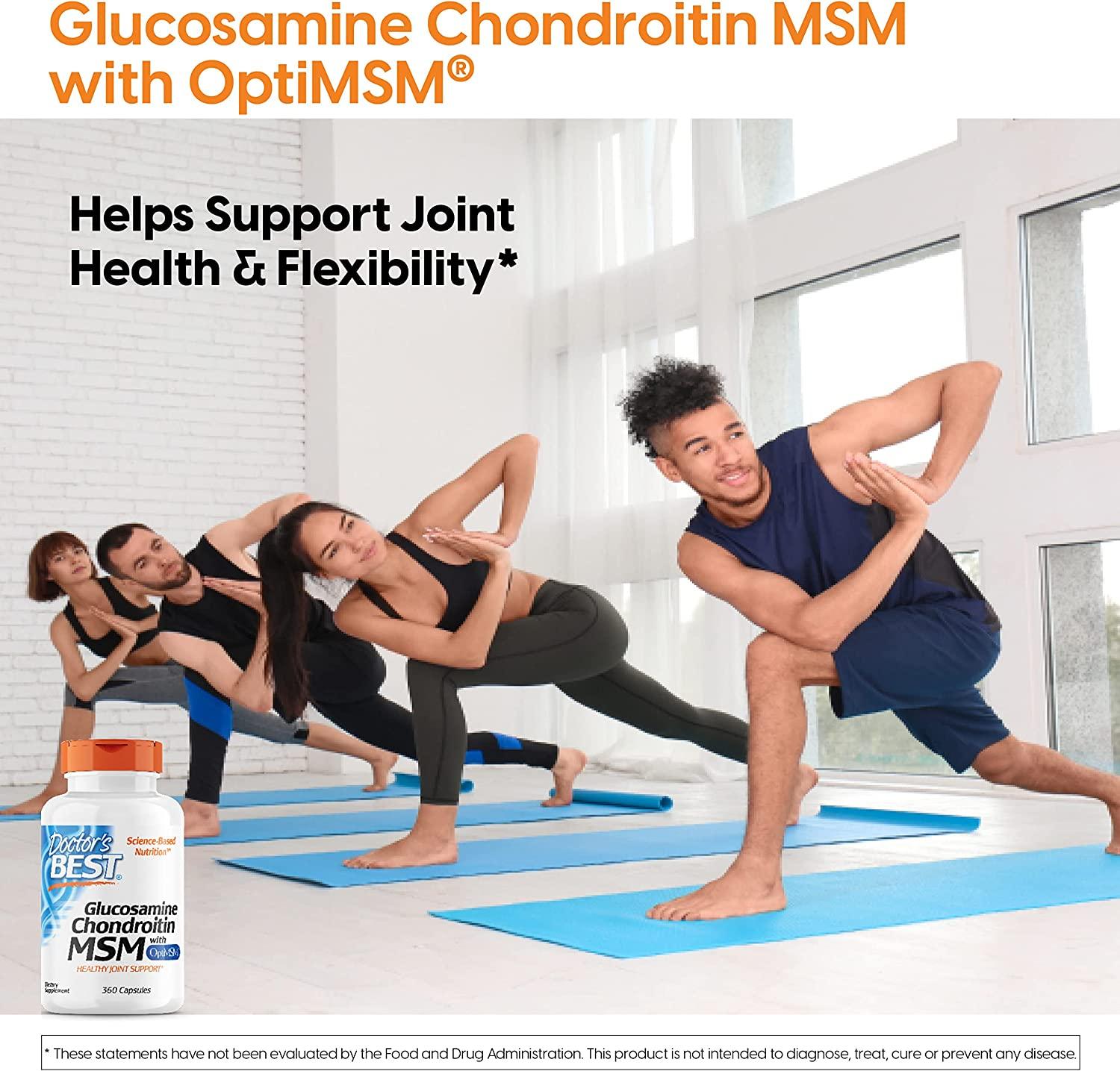 Buy Doctor's Best Glucosamine Chondroitin MSM with OptiMSM 360 Veggie
