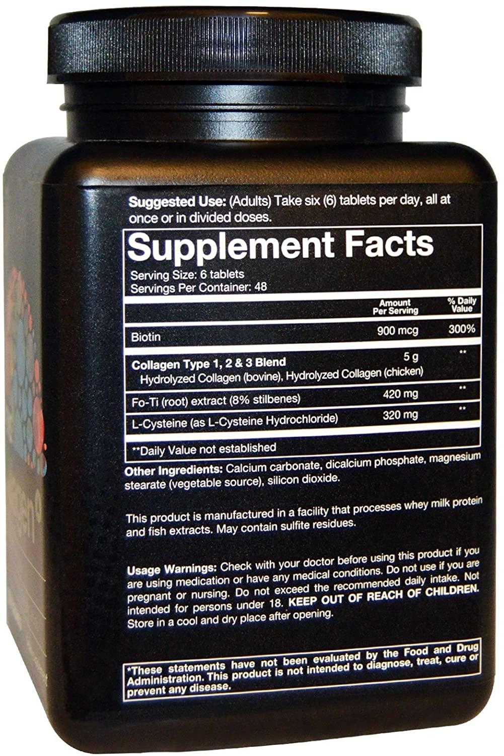 Youtheory Collagen for Men Advanced Type 1, 2, 3 290 Tablets