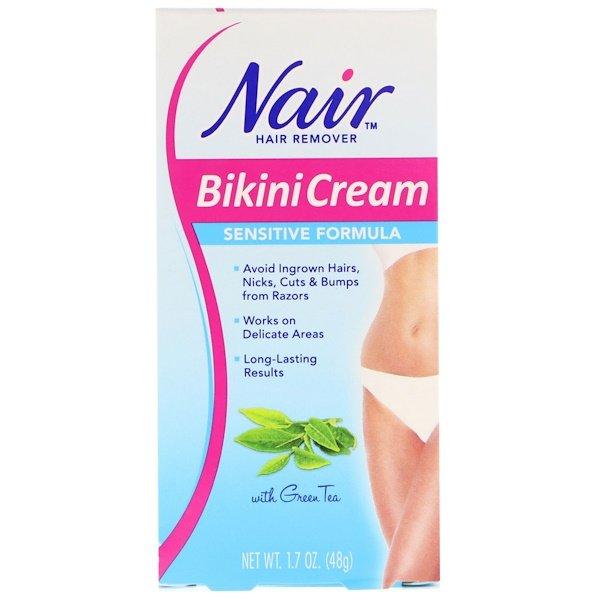 Nair Hair Remover Bikini Cream Sensitive Formula With Green Tea  oz (48  g)