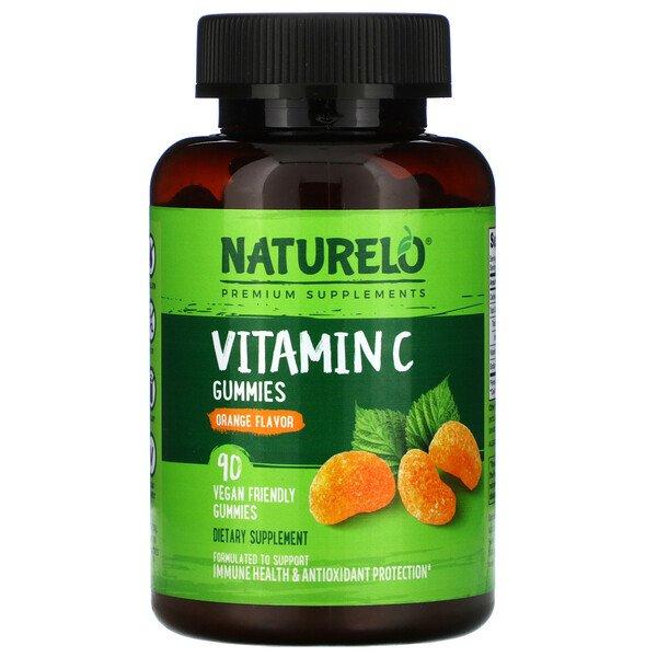 NATURELO Vitamin C Gummies Orange 90 Vegan Gummies