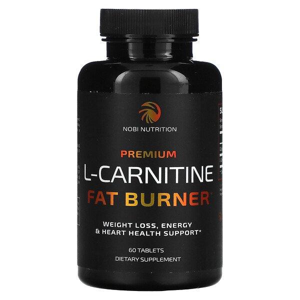 Nobi Nutrition Premium LCarnitine Fat Burner 60 Tablets Boost