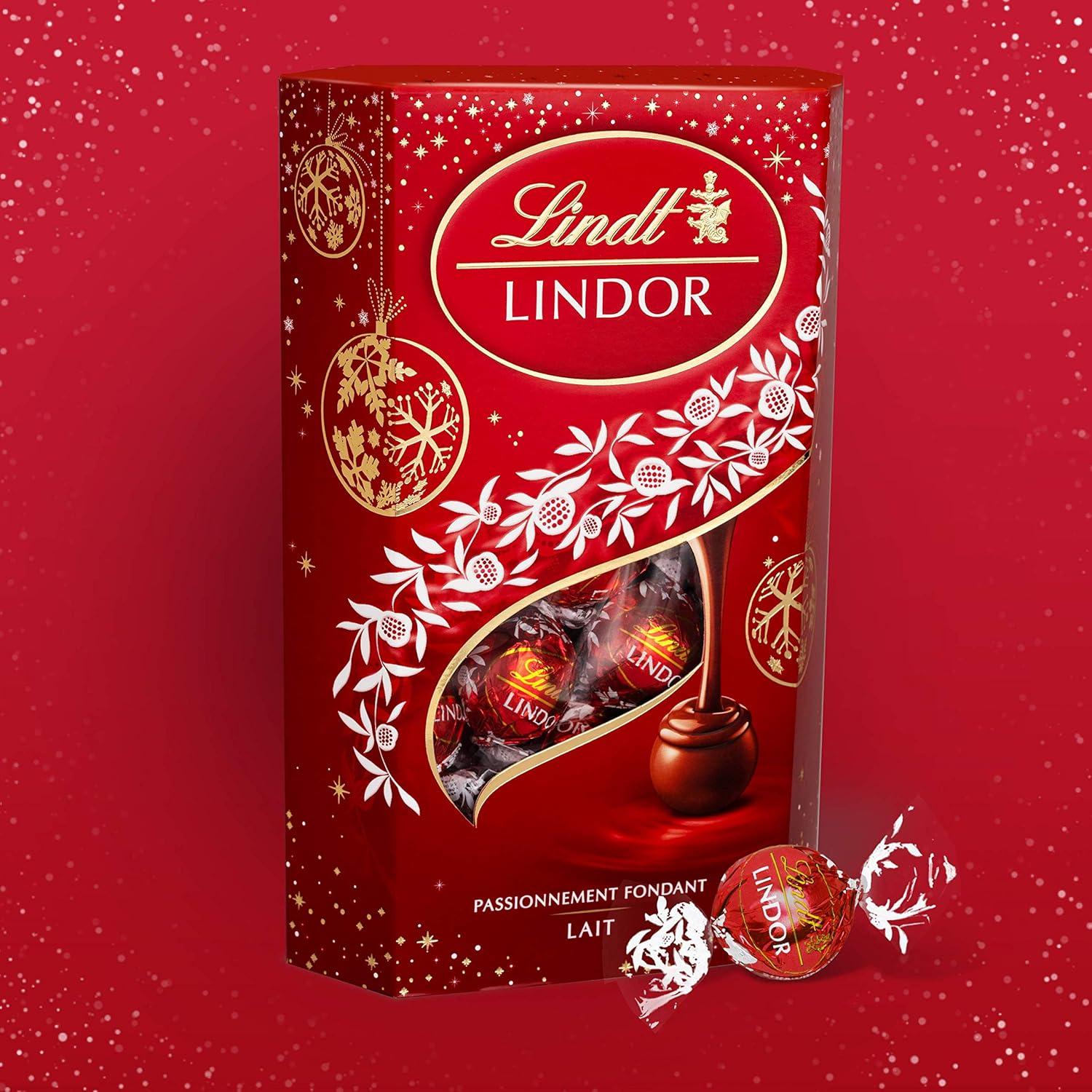 Lindt - Lindor Christmas Edition Milk Cornet - 337 g Pack of 2