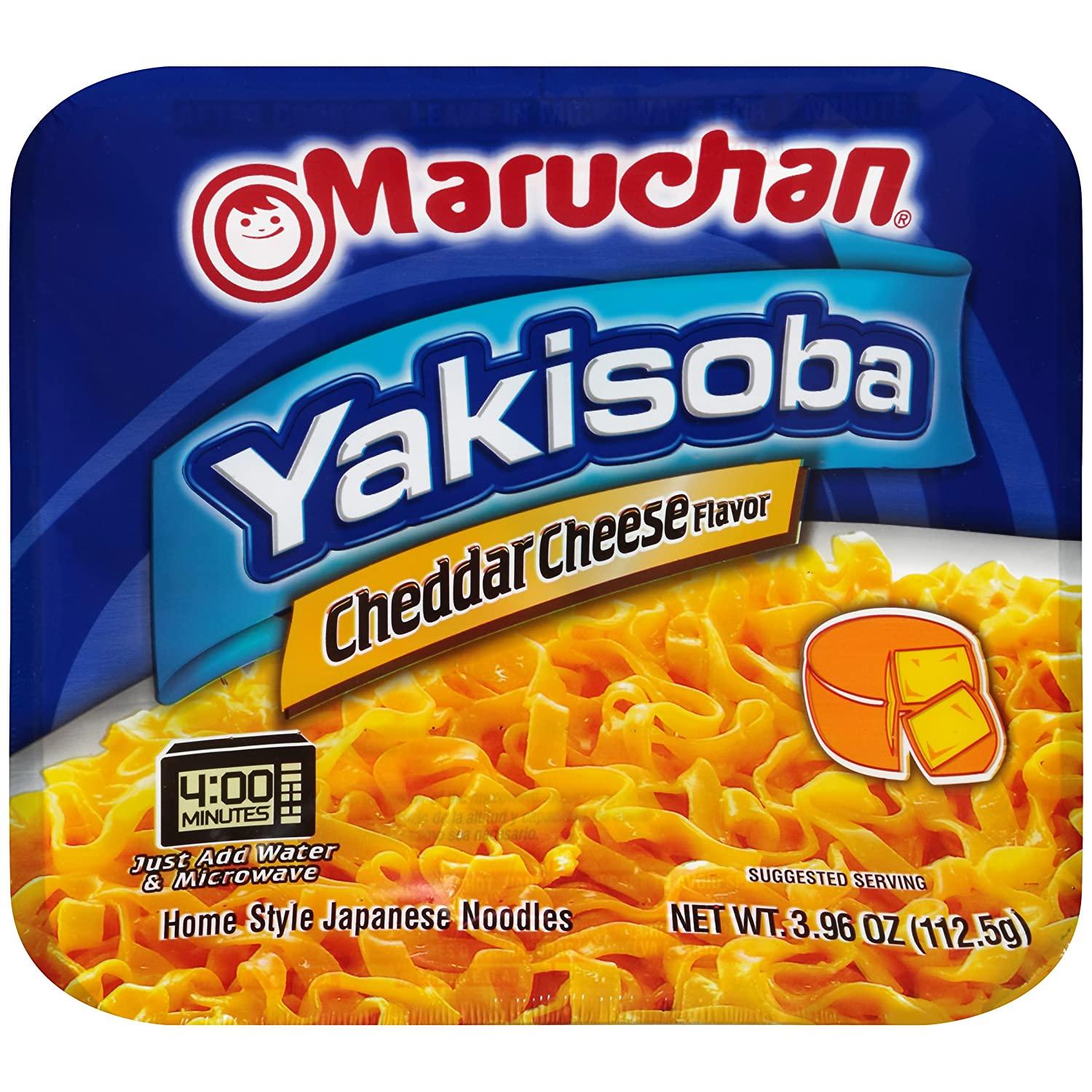 Maruchan Yakisoba Cheddar Cheese Flavor, 3.96 Oz, Pack of 8, (4178990766)  3.96 Ounce (Pack of 8) Chedder cheese