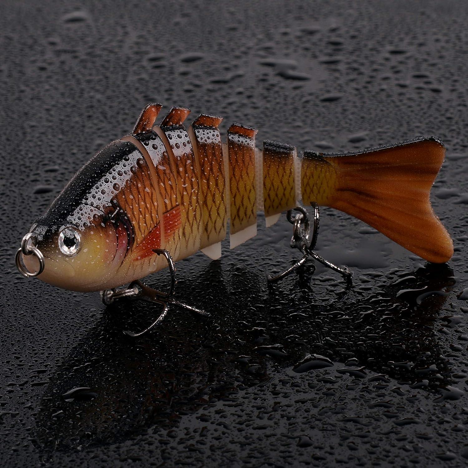 5pcs Segmented Multi Jointed Swimbaits for Bass Trout | Slow Sinking Bionic Hard Bait for Freshwater Saltwater Fishing - 3.94 inch, 0.5oz | Buy Now with Express International Delivery | GoSupps.com 5pcs Segmented Multi Jointed Swimbaits for Bass Trout | Slow Sinking Bionic Hard Bait for Freshwater Saltwater Fishing - 3.94 inch, 0.5oz | Buy Now with Express International Delivery | GoSupps.com