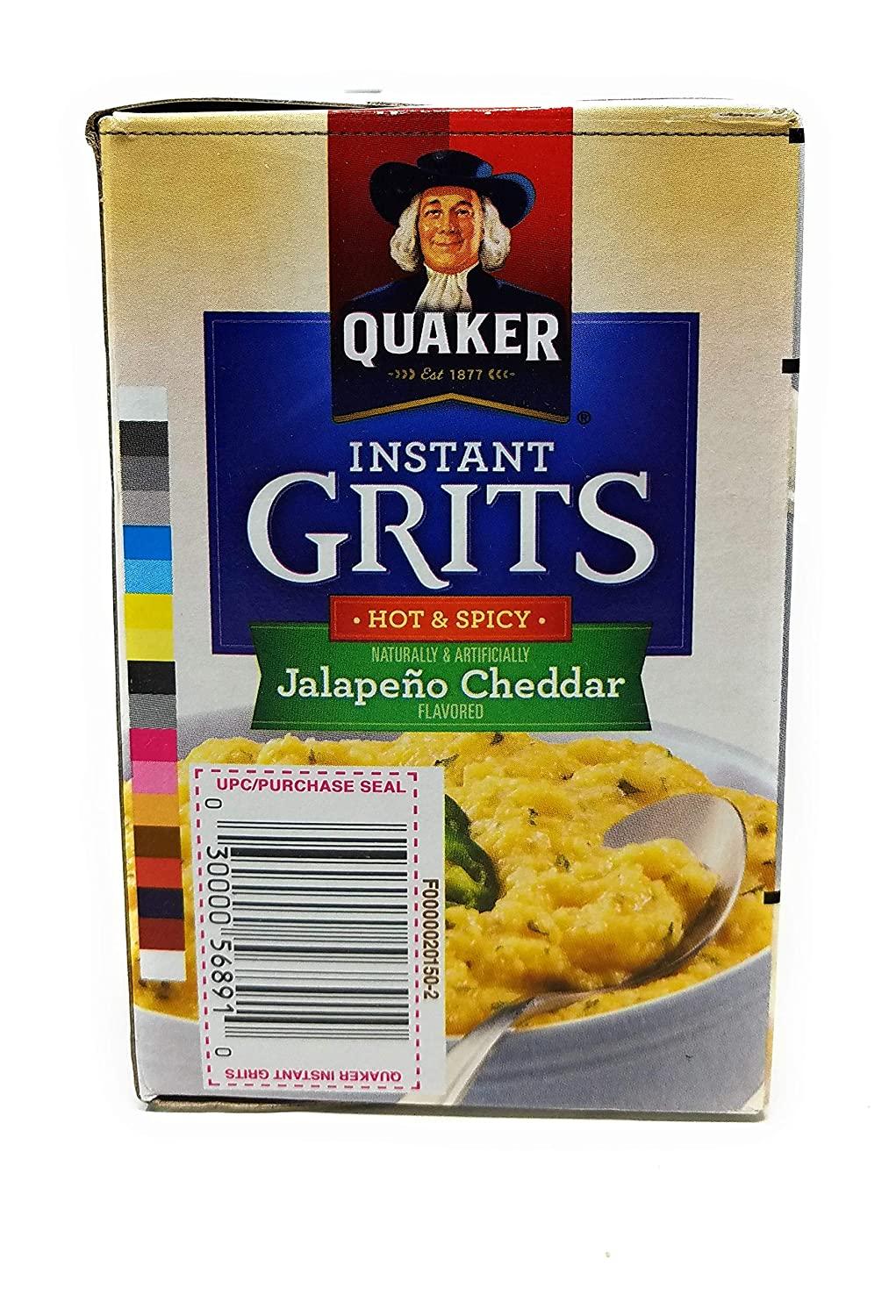 Quaker Instant Grits Jalapeno Cheddar Flavor 12 Servings