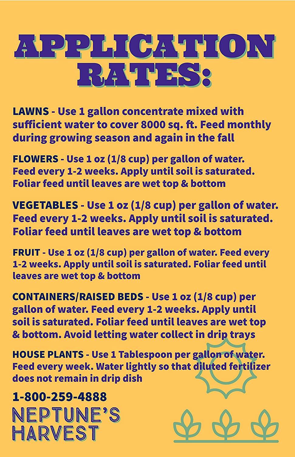 Neptune's Harvest Fish Fertilizer 241, Gallon 1 Gallon