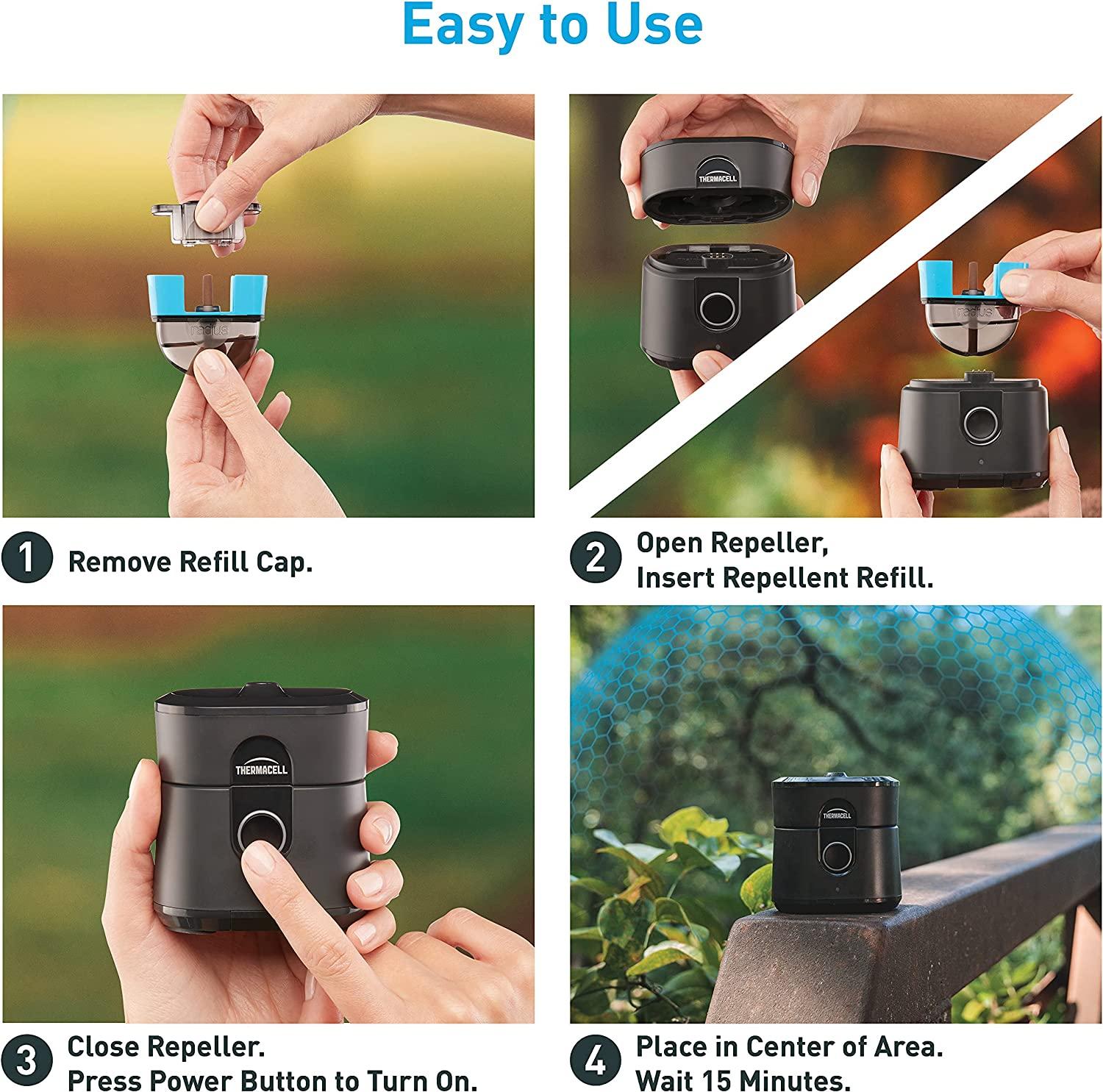 Thermacell Radius Zone Mosquito Repellent Gen 2.0 Rechargeable Includes