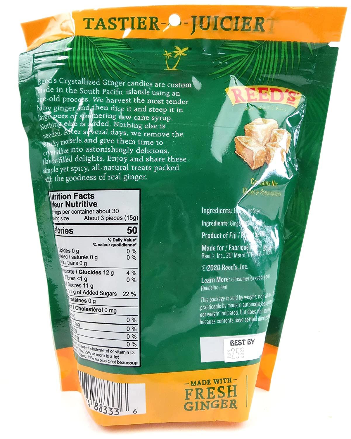 Reed's Crystallized Ginger Chews 16 oz 2 pc