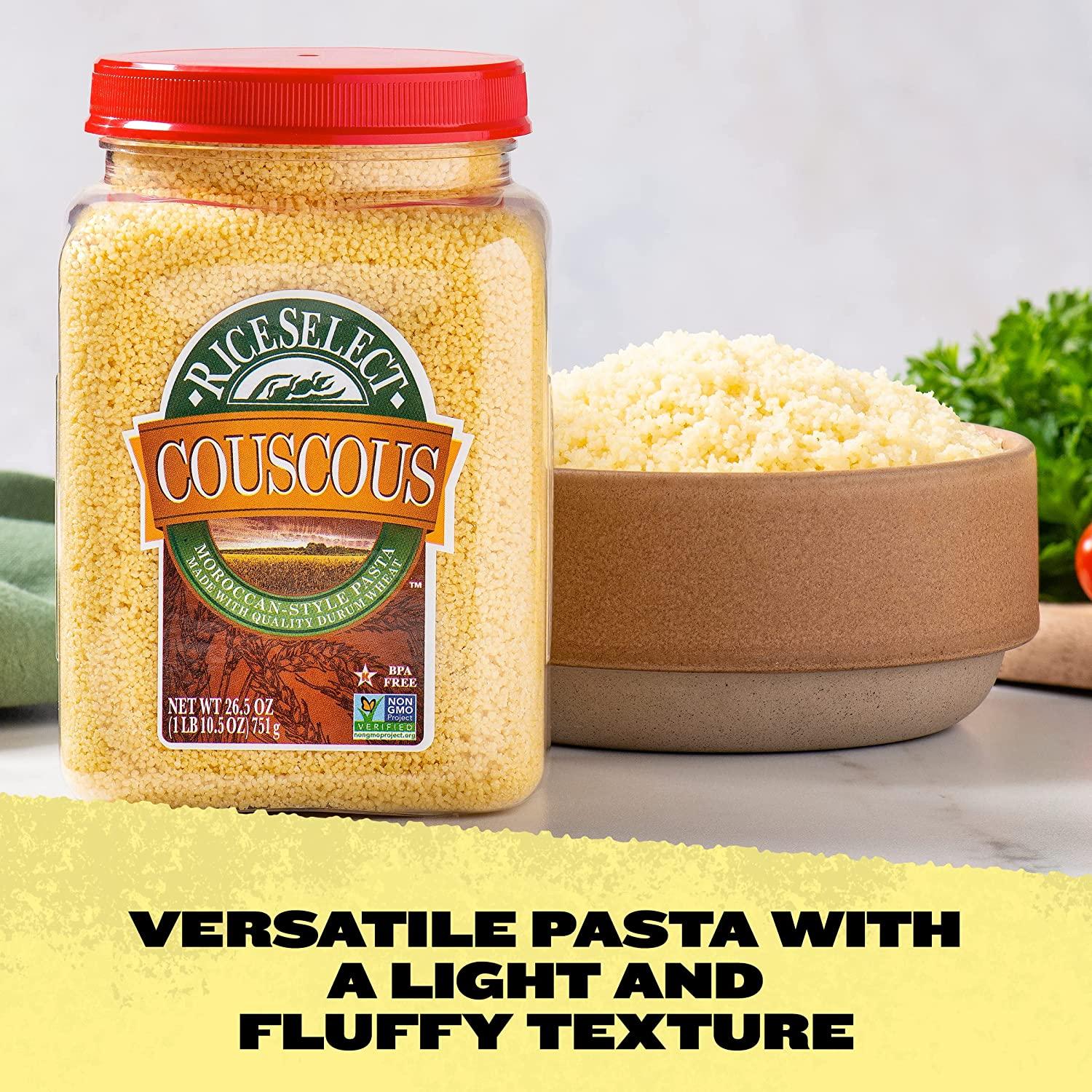 RiceSelect Couscous, MoroccanStyle NonGMO and Vegan Couscous Pasta