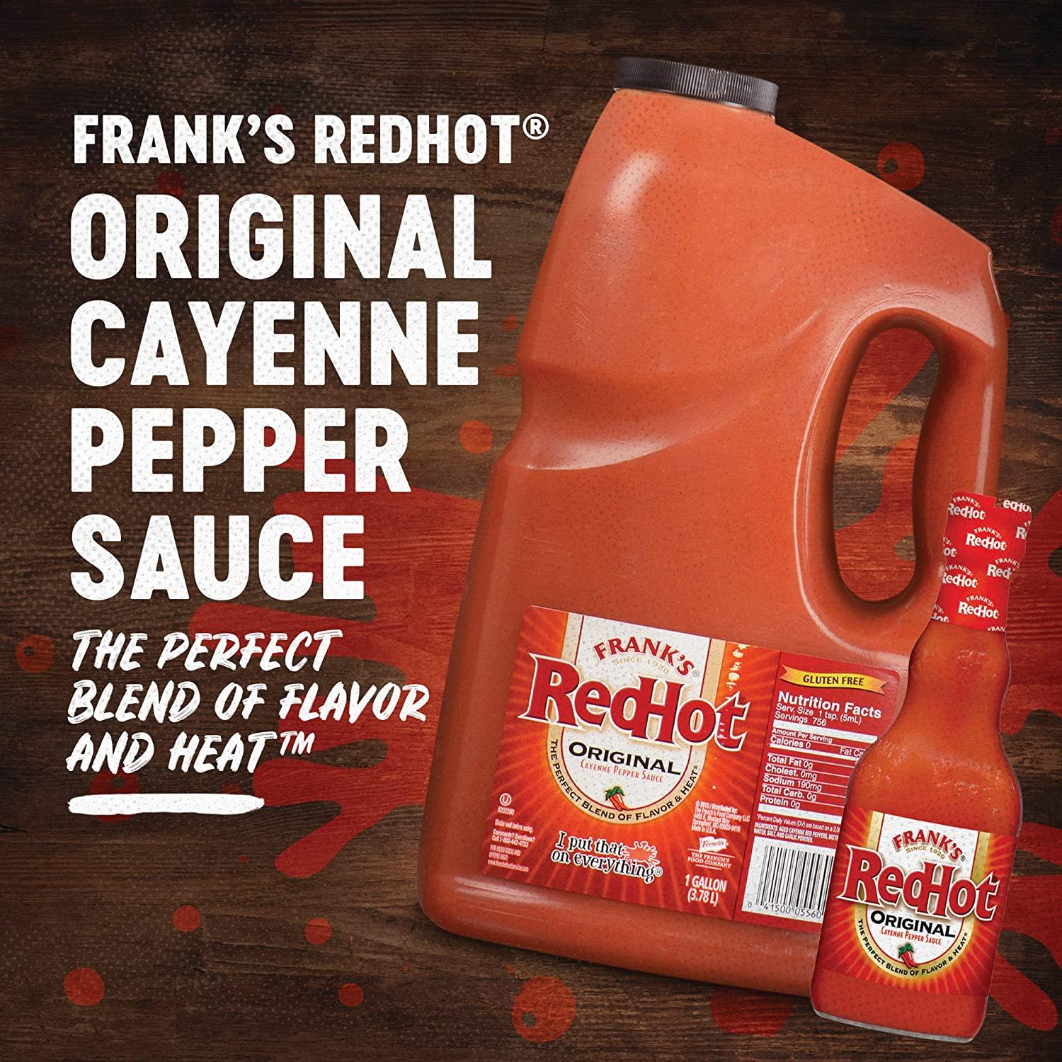Frank's RedHot Original Hot Sauce (Keto Friendly), 12 fl oz 12 Fl Oz
