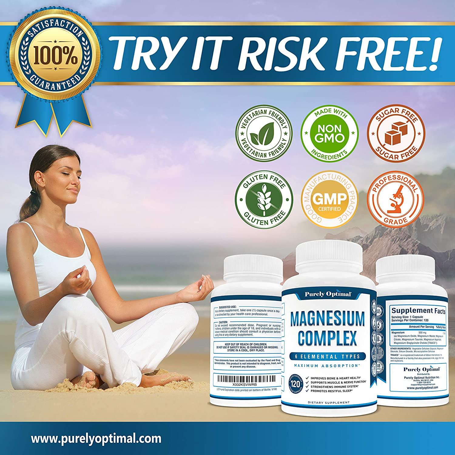 Premium Magnesium Complex Magnesium Citrate, Malate, Taurate, Oxide