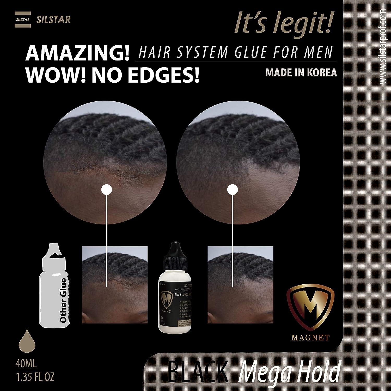 Wig Glue for Men 1.35oz MEGA Hold, Fast Drying, OilResistant Ideal for Frontal