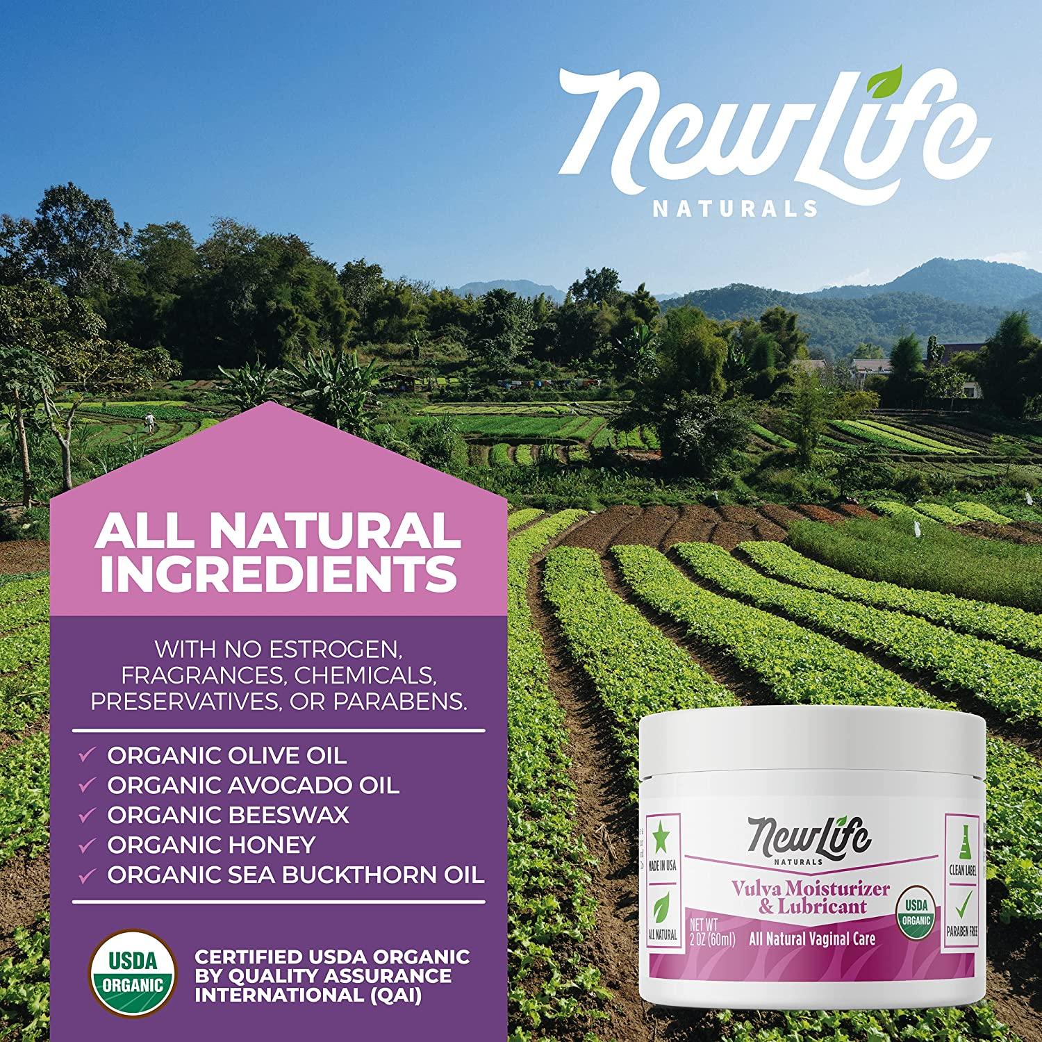NewLife Naturals USDA Certified Organic Vulva Cream - Menopause Support &  Vaginal Moisturizer - 2 Oz | Buy Now with Express International Delivery |  GoSupps.com