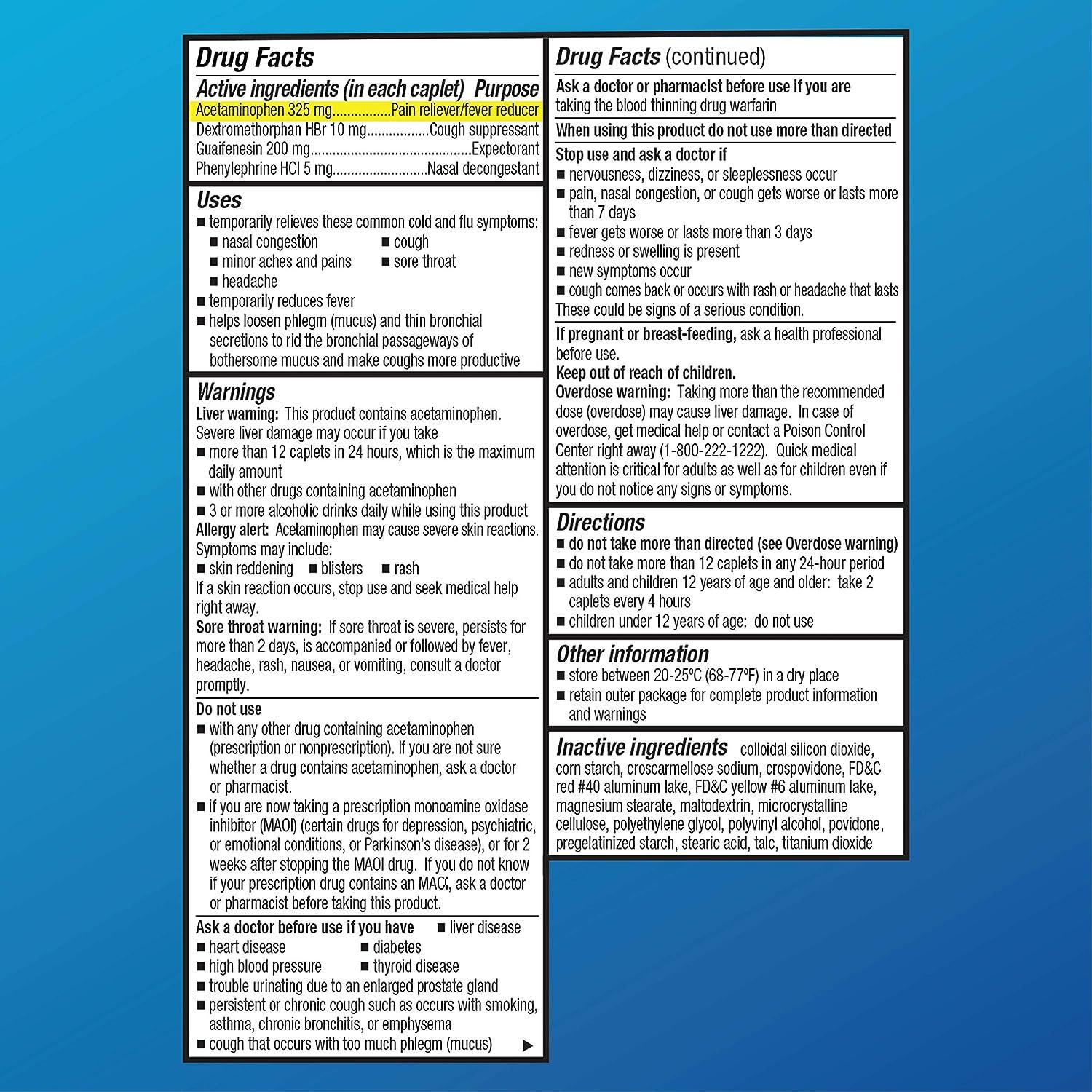 Quality Choice Mucus Relief Cold Flu & Sore Throat 20 Caplets Each (1)