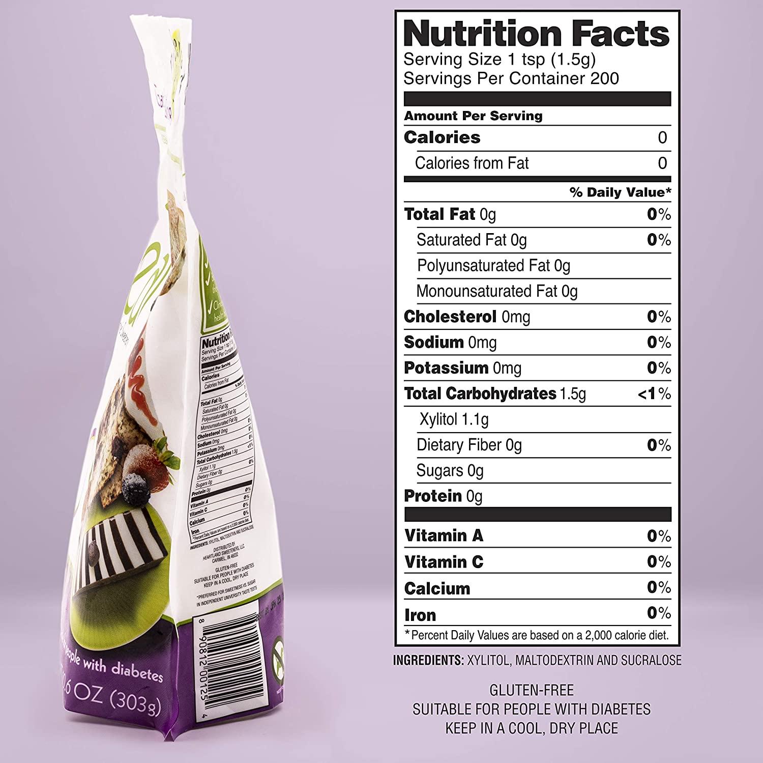 No Calorie Xylitol Sweetener Natural, Non GMO, Keto Friendly Bulk