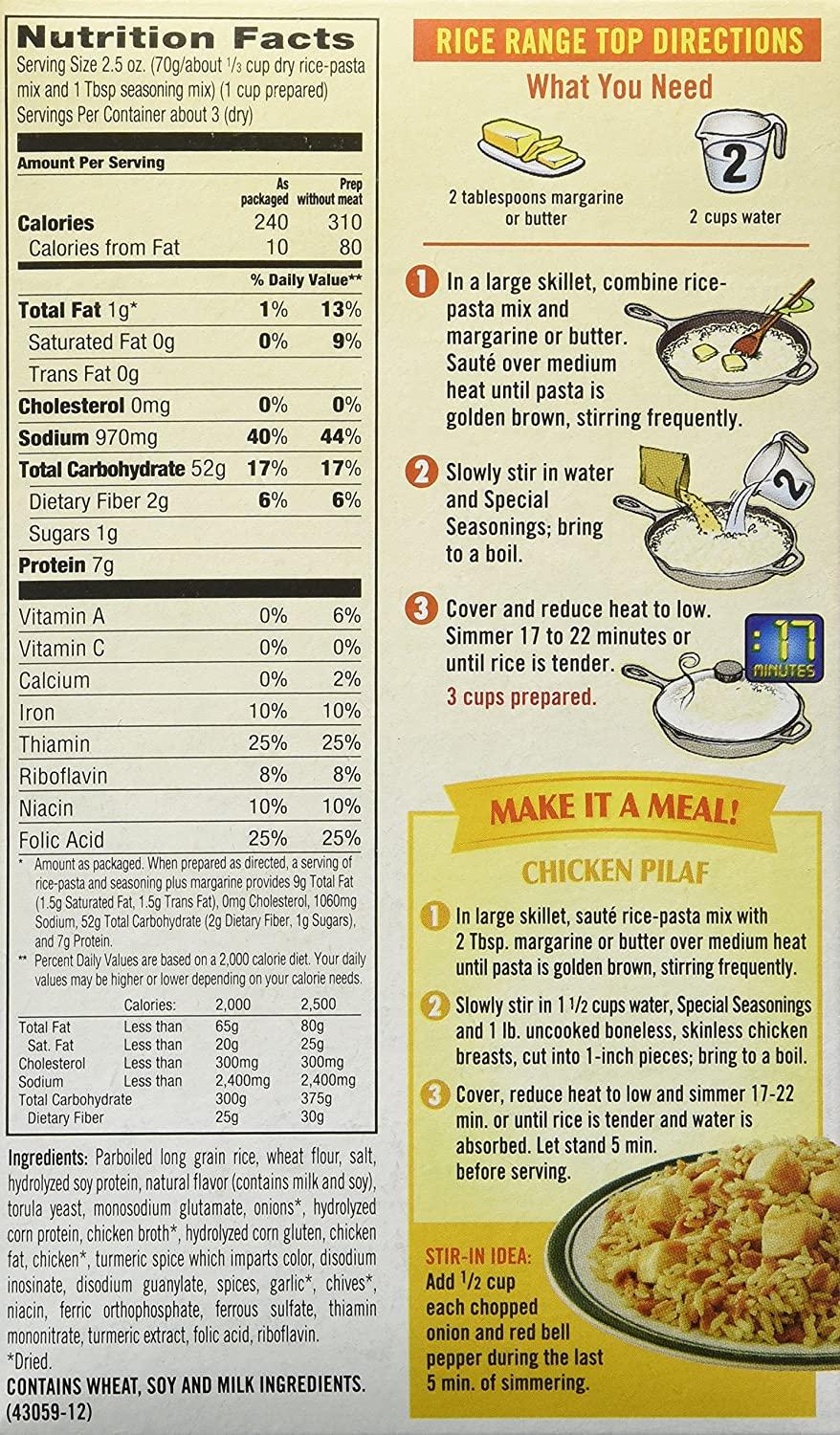 RiceARoni RICE PILAF 7.2oz (2 pack)