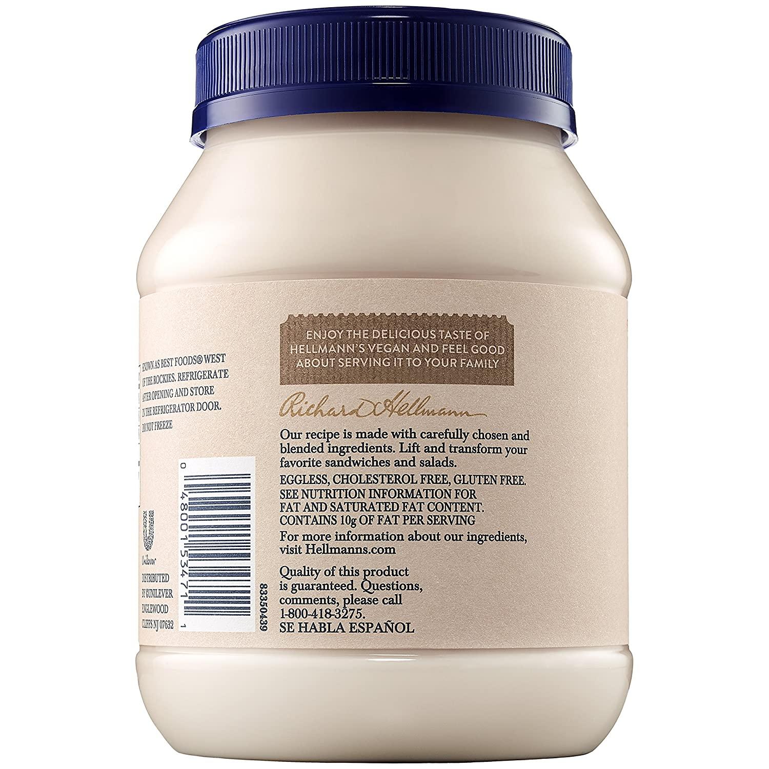 Hellmann's Vegan Dressing and Sandwich Spread, Carefully Crafted 24 oz