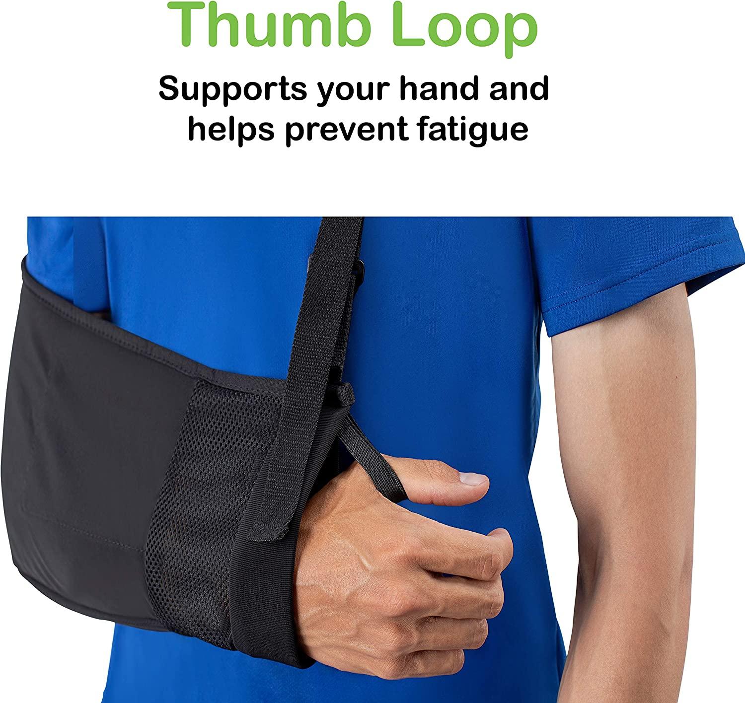 Medical Arm Sling with Split Strap Technology, Ergonomic Design by