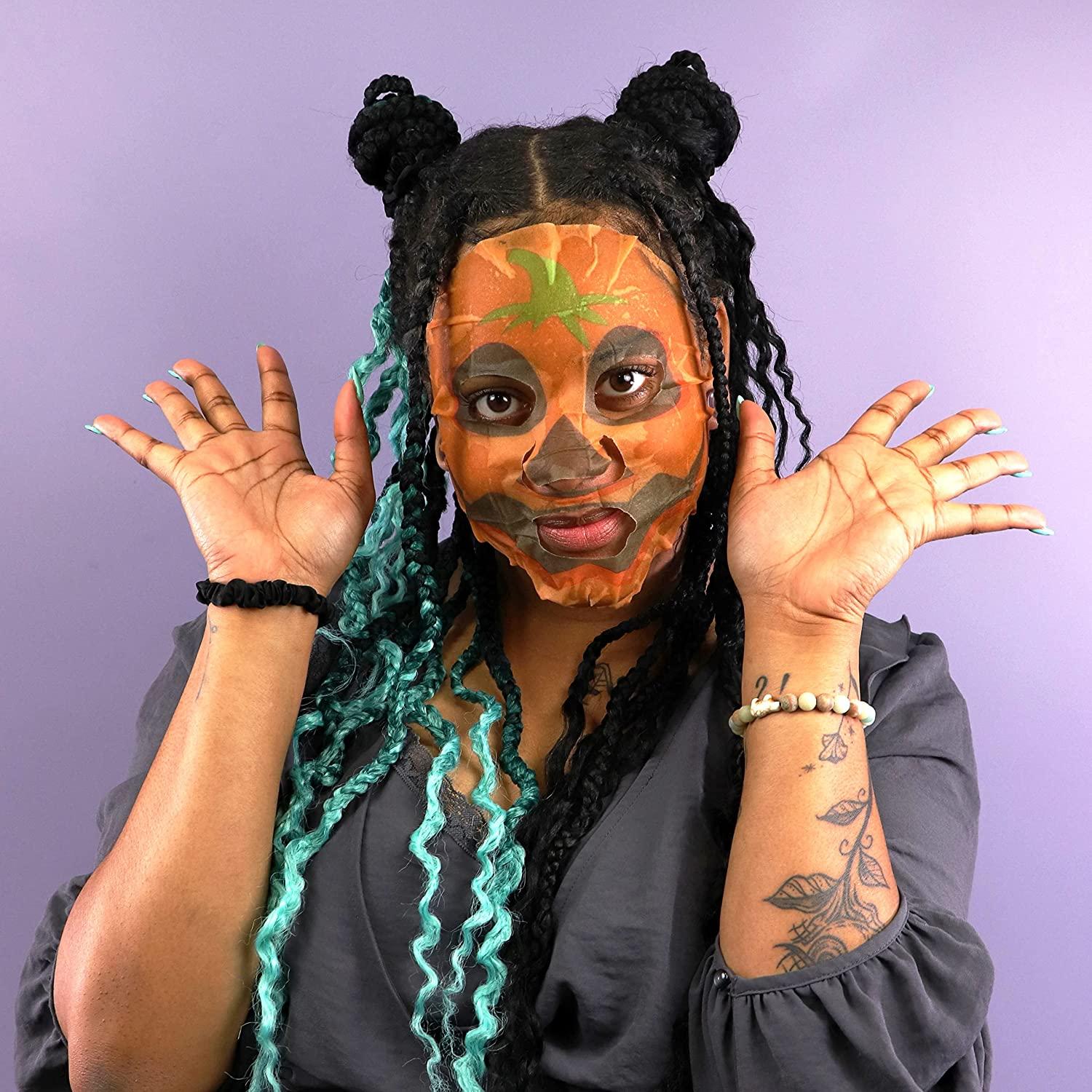 Spa Life Animated Halloween Sheet Mask Bundle Pumpkin, Ghost, Bat