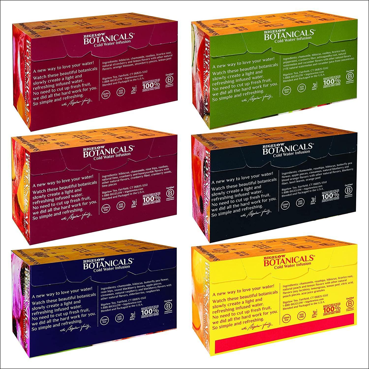 Bigelow Botanicals Cold Water Herbal Infusion Variety Pack, Caffeine