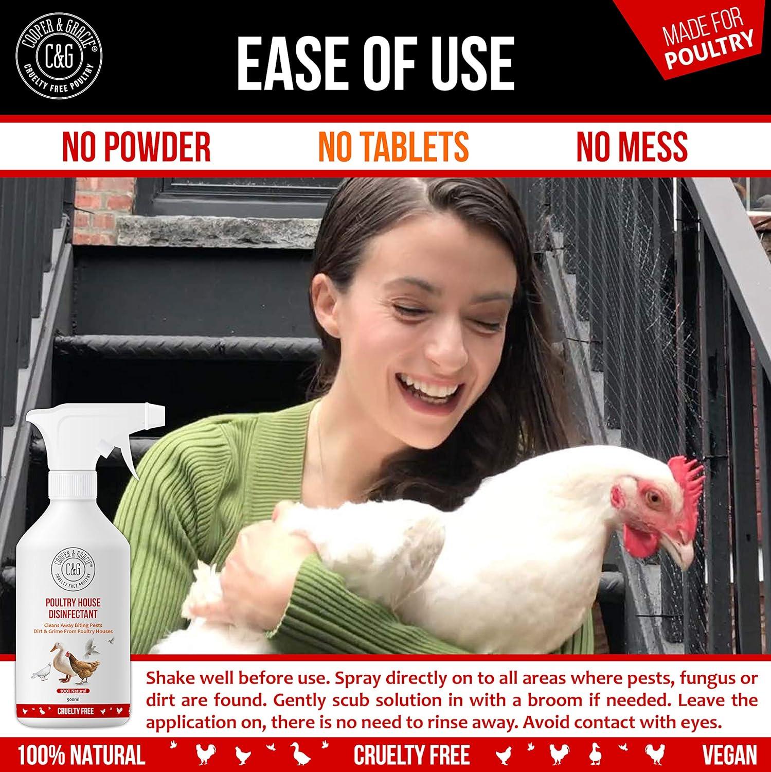 Poultry House Disinfectant 500ML Cleans Away Biting Pests & Grime