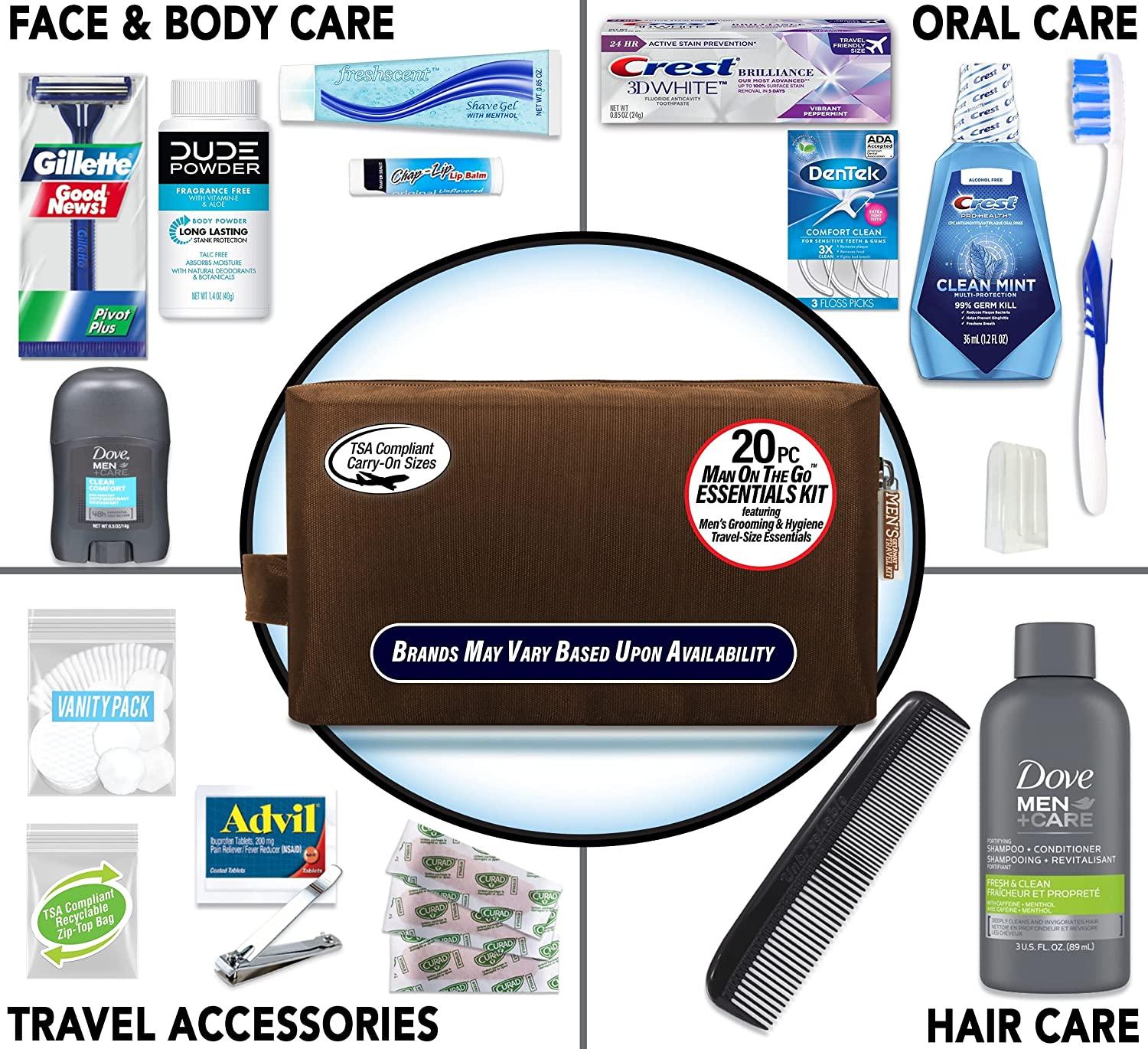 Convenience Kits International Mens Premium 20Piece Kit with Travel