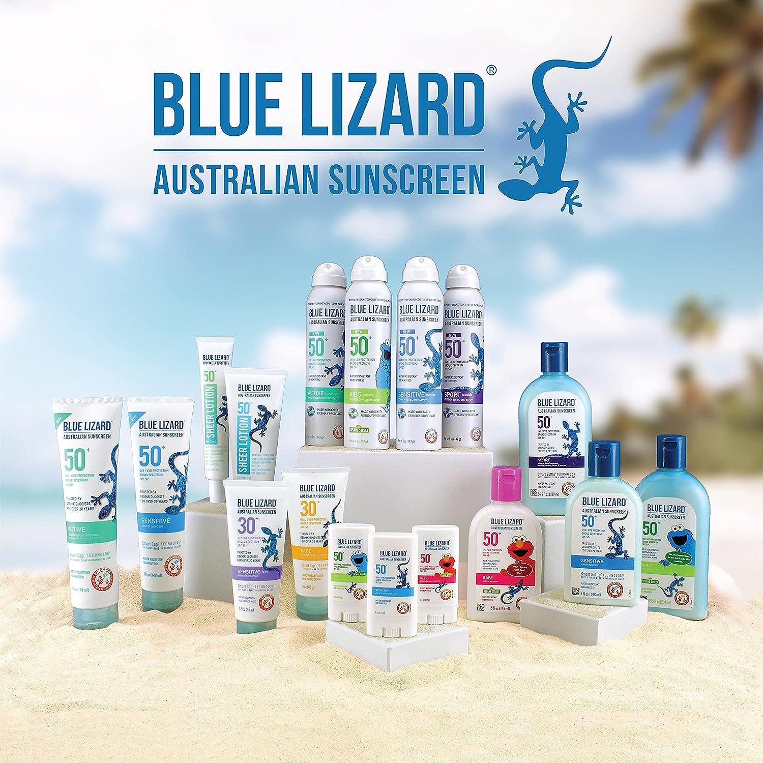 Blue Lizard Sensitive Mineral Sunscreen SPF 30 Water Resistant UVA UVB Protection Fragrance Free 8.75 oz