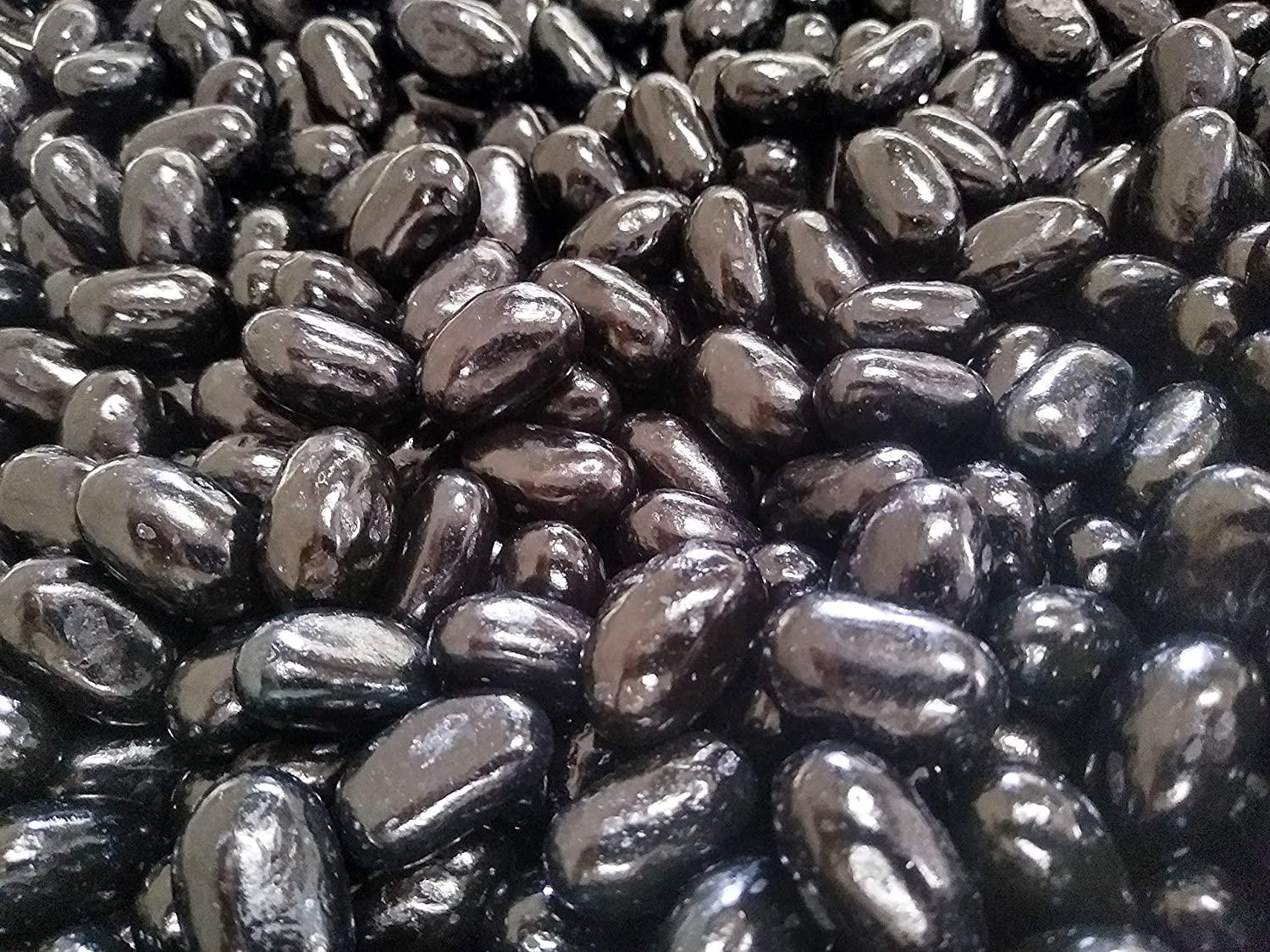 Jumbo Licorice Jelly Beans 2 lbs of Fresh Delicious Extra Large Black