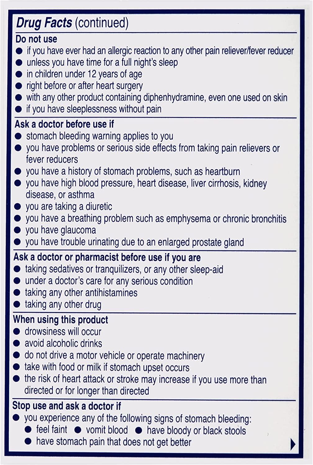 Aleve PM Caplets with Naproxen Sodium, 220mg (NSAID) Pain Reliever